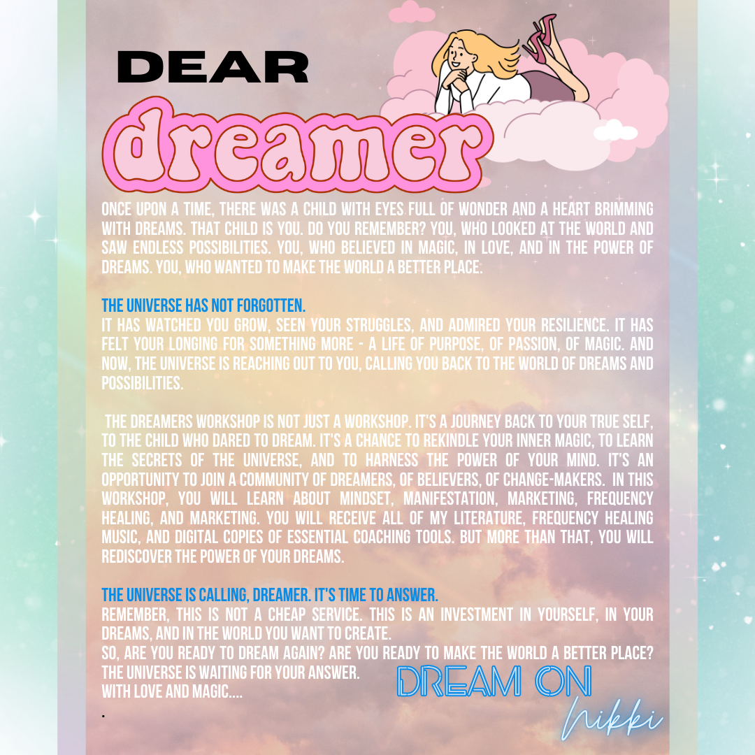 "THE DREAMERS" MENTORSHIP-AUG, SEPT, OCT