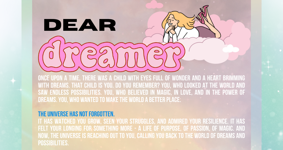 THE DREAMERS MENTORSHIP-AUG SEPT OCT