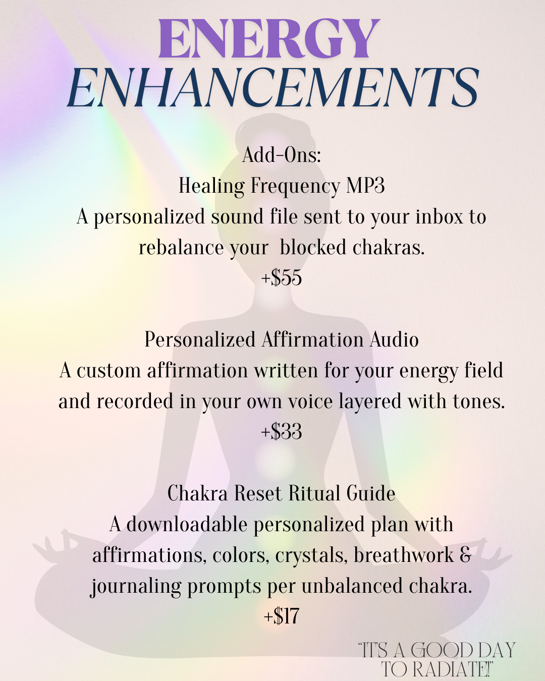 BIOSCAN ENERGETIC ENHANCEMENTS