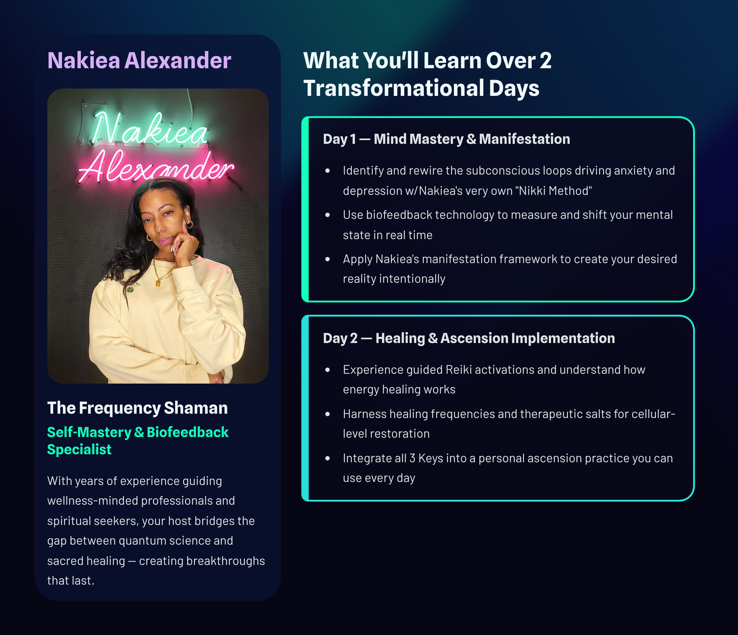 Ascension Keys 2 Day INTENSIVE: Learn To Rewire Your Mind and Elevate Your Life JUNE 22ND & 23RD 7PM-9PM est