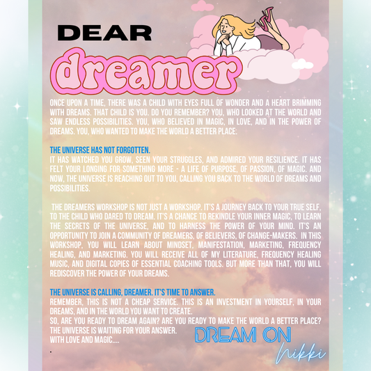 "THE DREAMERS" MENTORSHIP-AUG, SEPT, OCT