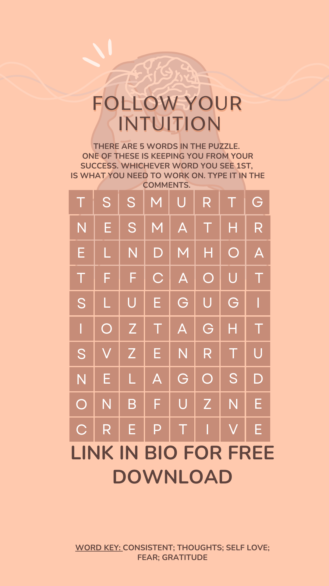 FREE INTUITION WORD SEARCH